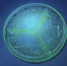 Green Uranium Depression Glass Elongated Relish/Celery Dish, 8" x 3" — listing 3