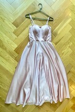 Duntery Olive Green Ruffle V-Neck Chiffon Bridesmaid Maxi Dress (160cm length)