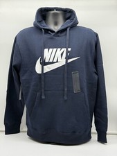 Dark Navy Pullover Hoodie with Kangaroo Pocket, Unbranded — listing 3