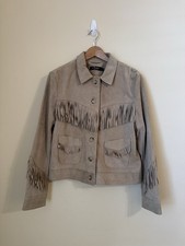 Lauren Ralph Lauren Camel Suede Fringe Western Jacket Size 18W NWT — listing 2