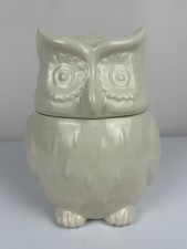 Vintage Stoneware Figural Owl Lidded Jar / Cookie Jar with Removable Hat Lid — listing 3