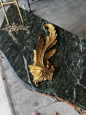 Vintage Italian Giltwood Wall Sconce Shelf / Candle Bracket — listing 5