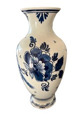Delft Blue Hand-Painted Floral Vase, Ceramic Clog, and Ewer/Pitcher Collection — listing 2