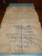 Starbucks Cafés Do Brasil Empty Burlap Coffee Bean Sack (Jute, Unwashed Brazil) — listing 3