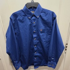 Ariat Men's Short Sleeve Western Print Button-Up Shirt, Size XXL — listing 5