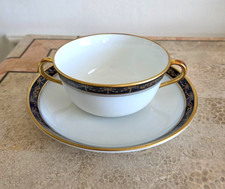 Cobalt Blue Two-Handled Cream Soup Bowl / Chili Bowl — listing 4