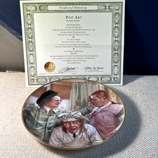 Three Stooges Collector Plates, Set of 3 (Franklin Mint) — listing 3
