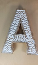 Vintage Carved Wood Roll-Top Letter Box with Floral Bow Motif — listing 6