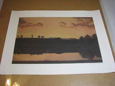 USGA Golf House Art Reproduction Print - Horace Hutchinson at Westward Ho Golf Club, Framed with Brass Nameplate