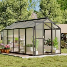 6 x 6 FT Walk-In Greenhouse with Single Door, Black Frame (Box 1 of 2) — listing 4
