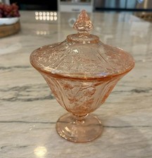 Pink Depression Glass "Sharon/Cabbage Rose" Dessert Cup — listing 5