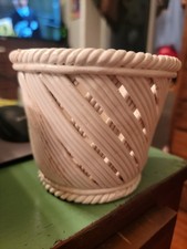 Rope Weave Planter Basket, Tan, 10.5" Wide x 8" High — listing 5