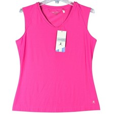 Danskin Now "Love to Run" Grey Racerback Tank Top, Size XL (16-18) — listing 2