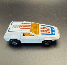 Matchbox Superfast No. 53 Tanzara White with Stars & Stripes #53 Livery, Lesney England 1972