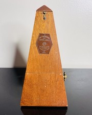 Vintage Mechanical Wind-Up Metronome with Plastic Dome Cover — listing 3