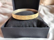 Set of Gold-Tone Textured Bangle Bracelets (New in Package) — listing 5