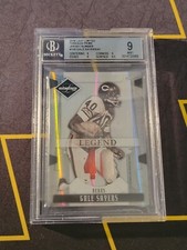 2006 Leaf Limited Legends Gale Sayers Game-Worn Jersey Autograph Football Card — listing 3