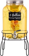 Glass 2-Gallon Beverage Dispenser with Spigot and Hermetic Lid — listing 2