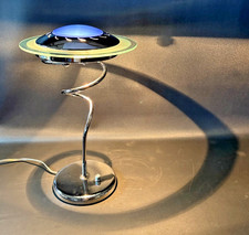 Postmodern Memphis-Style UFO Halogen Desk Lamp with Cone Base