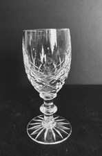 Pair of Mid-Century Hourglass-Form Shot / Cordial Glasses (Clear and Yellow) — listing 2