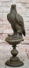 Limited Edition Bronze Eagle in Flight Sculpture on Walnut Base, Numbered 215/1000 — listing 3