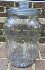 Planters Salted Peanuts Embossed Glass Counter Display Jar with Lid — listing 6