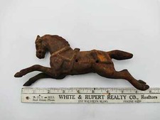 Antique Cast Iron Horse-Drawn Delivery Wagon Toy — listing 4
