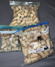 Two Large Glass Jars Filled with Used Wine Corks (Craft/Decor Lot) — listing 6