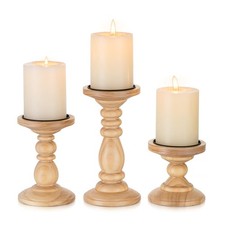 Rustic Hand-Carved Wooden Wall Sconce Candle Holder — listing 2