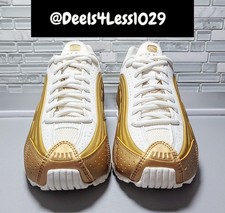 Nike Shox R4 Metallic Gold / Soft Pearl Women's Sneakers — listing 5