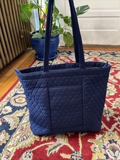 Vera Bradley Quilted Cotton Travel Tote in Blue Floral Pattern — listing 5