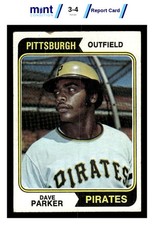 1974 Topps Dave Parker Rookie Card #252 — listing 6