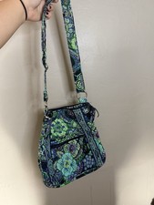 Vera Bradley Black & White Geometric Print Flap Crossbody Bag with Tassels, New With Tags — listing 4