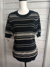 Casa Cabana Cream Cable-Knit Sweater with Rhinestone Embellishment, Size XL — listing 2