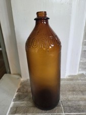 Vintage Clorox Amber Glass Embossed Quart Bottle 32oz — listing 6