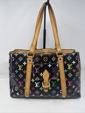 Louis Vuitton x Takashi Murakami Monogram Multicolore Black Aurelia MM Tote Handbag — listing 5
