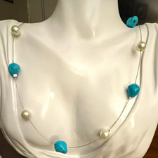 Gold-Tone Jewelry Making Kit with Faux Pearl Beaded Chain and Findings — listing 6