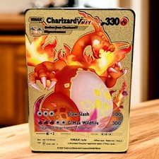Charizard VMAX Gold Metal Novelty Card (Non-Official Fan/Replica Card) — listing 4