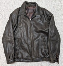 IZOD Leather Men's Black Lambskin Bomber Jacket, Size XL (New with Tags) — listing 4