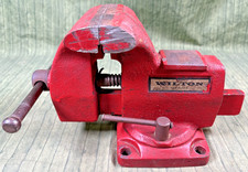 Vintage Cast Iron Swivel Base Bench Vise with Pipe Jaws — listing 4