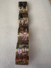 Vintage Mexican Sterling Silver Abalone Inlay Stylized Figure/Bow Brooch — listing 6