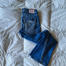 True Religion Bootcut Jeans with Flap Pockets and Contrast Stitching — listing 4