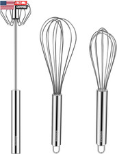 Pair of Commercial Stainless Steel Balloon/French Whisks — listing 5