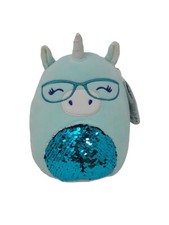 Squishmallow Teal Unicorn with Glasses and Sequin Belly Plush — listing 4