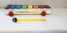Fisher-Price Pull-A-Tune Xylophone #870 Pull Toy — listing 5