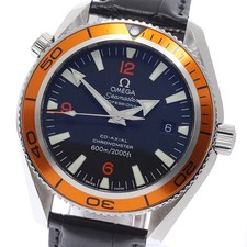Omega Seamaster Planet Ocean Co-Axial Chronometer Chronograph Watch, Black Dial — listing 4