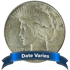 1922 Peace Silver Dollar (obverse date reads 1922), 90% Silver US Dollar Coin