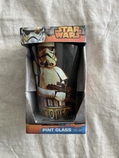 Star Wars C-3PO and R2-D2 Teal Pint Glass