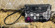 Coach Madison Op Art Sateen Large Wristlet in Pink — listing 6