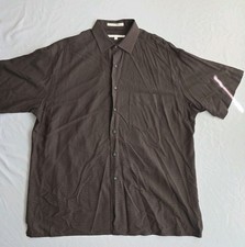 Perry Ellis Stretch Men's Short-Sleeve Gingham Check Button-Up Shirt — listing 6